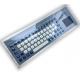 IP67 71 Keys Industrial Membrane Keyboard With Touch Pad Antistatic Keyboard Front Panel Mountrd -40℃