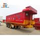 3 Axles Rear Dumping Semitrailer With Automatic Tarpaulin Export To Tanzania, Ghana, Kazakhstan, Uzbekistan, Malaysia