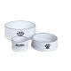 Sustainable Personalised Ceramic Dog Bowls Round Shape With Stand