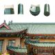 Temple Roofing Durable Ancient Ceramic Green Roof Tiles Compressive Strength Of 1500N