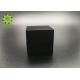 1OZ Matte Black Square Glass Jars For Cosmetic Packaging , Eco - Friendly