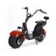 Fat Tire Harly Battery Powered Motor Scooters Double Seat Rearview Mirrors For Adult