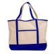 Customized Size Heavy Duty Outdoor Beach Cotton Tote Canvas Bag