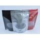Tea / Coffee Beans Stand Up Aluminum Foil Packaging Bags With Clear Window