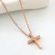 Rose gold necklace with Stainless Steel, Cross necklace, Cross Pendant Necklace