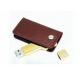 Brown Leather Material Usb Stick Drive With High Speed Storage Function