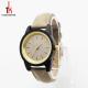 Lady Genuine Leather Watch Lack Sandal Water Resistant Wood Face Watch