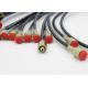 Red Jacket Flexible High Pressure Test Hose With Wires / Fibers Reinforcement