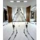 Decorative Panda White Marble Slab Marble Wall Cladding Smooth Surface