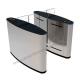 Stylish Design Automatic Flap Barrier Gate Access Control Stainless Steel Transparent Acrylic glass Arm