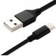 2.4A Fast Charging USB Type C Tinned Copper Nylon Braided Data Cable For Sumsang / Huawei Mobiles
