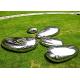 Customized Modern Stainless Steel Sculpture Polished Garden Sculpture For Lawn