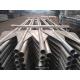 Iron Tube Hot Dipped Galvanized Post With 2400mm / 2900mm Height Silver Color