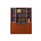 Wooden Lockable Office File Cabinets Light Cherry Color With Swing Door