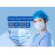 3-Layer masks Anti-bacteria and Dust Breathable Disposable Mouth Blue Face mask Soft Lining and Earloops