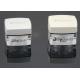 Black Edge Square Plastic Cream Jars / Face Cream Containers 