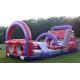 52 Feet Interactive Princess Kids Obstacle Course Inflatable Interesting