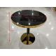 74cm Wrought Iron Coffee Table With Glass Top
