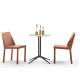 Upholstered Seat PU Dining Chairs 150kg Bearing Coffee Shop