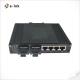 Hardened 4 Port Gigabit Ethernet Switch Metal Case 802.3x Flow Control