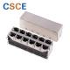 8 Pin 2 * 6 RJ45 Modular Jack PBT Housing Material For Ethernet Switch