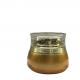 Luxury Round Face Moisturizer Glass Jar 50g MSDS Cosmetic Jars With Gold Lids