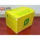 Yellow Corrugated Plastic Packaging Boxes , Corrugated Plastic Moving Boxes