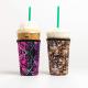Reusable Neoprene Iced Coffee Cup Sleeve For Starbucks