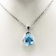925 Silver Jewelry 9x11mm Oval Cubic Zircon Pendant Necklace (P08)
