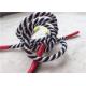 Double Color Polyester Non Elastic Cord With Shiny Silicone Endings For Jacket