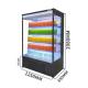 3.2KW Supermarket Open Chiller Vegetable Display Rack Refrigerated Counter Top Passthrogh