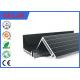4 MM Glass 300 Watt Black Anodized Aluminum Panel Mounting Rails , Aluminum Extrusion Profile 50 X 35 Mm
