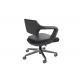 23.2 KGS Low Back Swivel Black Executive Chair Fixed Arm rest BIFMA
