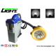 Corded Rechargeable Miners Headlamp 15000lux 3W Cree Led With 6.6Ah Li - Ion Battery