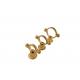 Polished Brass Pipe Clamp 15mm - 54mm Casting PVC Pipe Clamp