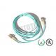 2F ZIP 2.0mm Lc Fiber Patch Cord OM4 B/I For Data Processing Networks