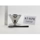 Double Wall Pour Over Coffee Filter Cone With SS Fixed Base , Silver Color