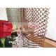 1mmx8mm Aperture Aluminum Chain Link Curtain For Hotel Hall Decoraton