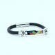 Factory Direct Stainless Steel High Quality Silicone Bracelet Bangle LBI04