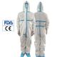 Anti Static Disposable Protective Clothing , Waterproof PPE Safety Clothing