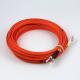 MM OM1 Duplex  LC To ST Fiber Optic Patchcord 3.0mm LSZH 15 Meter