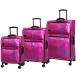 Expandable Spinner Wheels Holographic Soft Trolley Luggage