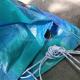 500D Yarn Count Tarpaulin Waterproof Outdoor Plastic Cover Blue Poly Tarp for Outdoor