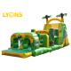 Green Funny Monkey Blow Up Obstacle Course Outdoor Toys For Kids
