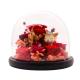 Christmas Decoration Preserved Rose Glass Dome With Christmas Reindeer