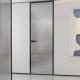 Glazed Tempered Frosted Glass Internal Doors Aluminium frame