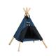 Foldable Triangle Hole Semi Enclosed Cat Raised Bed Camping Off Ground Pet Wooden Bedding