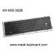 IP65 Anti - vandal Black Industrial Computer Keyboard with Stainless steel
