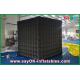 Diy Photo Booth Black Outside White Inside  Inflatable Cube Photo Booth With Logo Print