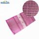 Customized Drawstring Pink Plastic Pp Leno Mesh Onion Bags with Ginger Net Bag